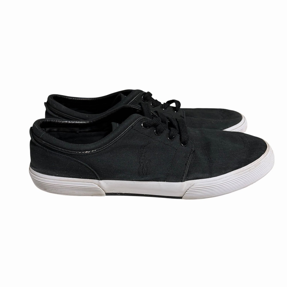 Polo Ralph Lauren Faxon Low Top Sneakers Black Men's Size 12D